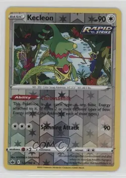 Kecleon Reverse Foil Pokemon Sword & Shield Chilling Reign #122 - Image 1