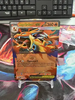 Pokemon TCG Mega Charizard Y EX. Black Star Promo MEP 030 - Image 1