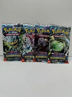 Pokemon Twilight Masquerade Booster Pack Random Art SEALED NEW X4 - Image 1