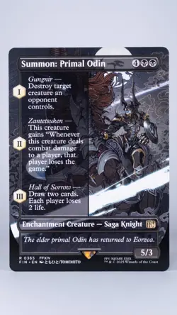 Summon: Primal Odin (Borderless) Final Fantasy Regular - UK SELLER - MTG - FFIV - Image 1