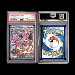 🔥PSA 10 🔥 Pokemon TCG Team Rocket's Nidoking ex 233/182 SIR Holo 2025 SV10 DRI - Image 3