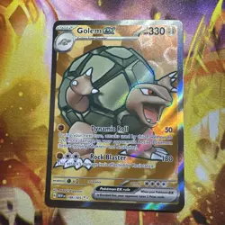 Pokemon TCG Golem EX 189/165 Scarlet & Violet 151 Ultra Rare Full Art - Image 1