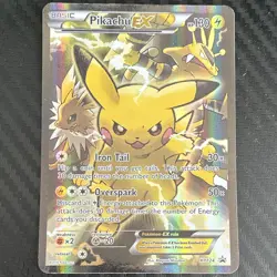 The Pokemon Company Pikachu EX XY Promo XY124 Full Art Holo EN 130 HP 2016 - Image 1
