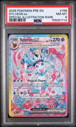 The Pokemon Company Sylveon ex 156/131 Prismatic Evolutions SIR Holo Eng PSA 8 - Image 1
