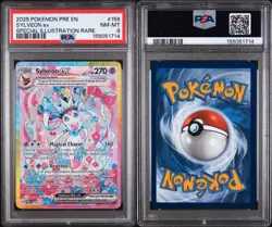 The Pokemon Company Sylveon ex 156/131 Prismatic Evolutions SIR Holo Eng PSA 8 - Image 3