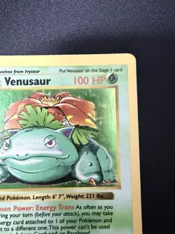 1999 Pokemon Shadowless Venusaur 15/102 Base Set Holo Rare Unlimited English - Image 5