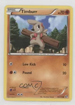 Timburr Pokemon Black & White Base Set #59 - Image 1