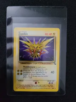Pokemon Fossil 3rd Print Red Logo 1999 2000 Zapdos 30/62 - Image 1