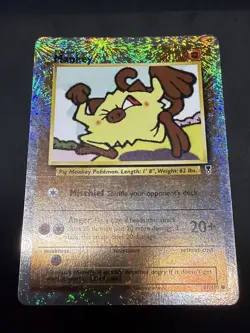 Mankey 81/110 | Legendary Collection | Reverse Holo Pokemon Card LP/MP - Image 1