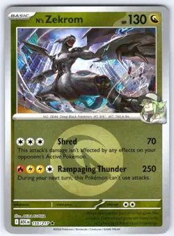N's Zekrom (Energy Symbol Pattern) 155/217 Ascended Heroes Pokemon Reverse Holo - Image 1
