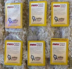2001 WOTC POKEMON MOVIE ENTEI #34 BLACK STAR PROMO REVERSE HOLO LOT OF 6 SEALED - Image 1