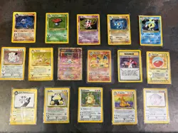 Pokemon TCG 16 Card Vintage WotC Lot Charizard 4/102 Holo Base/Fossil - Image 1