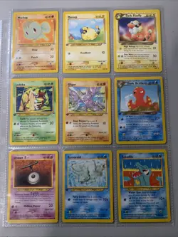 Pokemon TCG 1st Edition Neo Destiny Lot Of 9 Non Holo Cards - WOTC VTG 2001 - Image 1