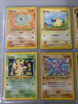 Pokemon TCG 1st Edition Neo Destiny Lot Of 9 Non Holo Cards - WOTC VTG 2001 - Image 2