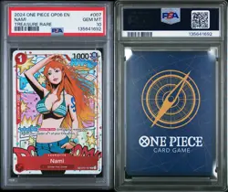 2024 ONE PIECE OP06-WINGS OF THE CAPTAIN TREASURE RARE #007 NAMI PSA 10 - Image 3