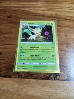 Pokemon Leafeon TCG SWSH191 Black Star Promo Holo Card Mint Condition - Image 1