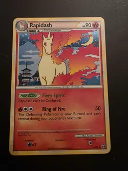Pokemon TCG Rapidash Holo Card 8/102 Triumphant Series Near Mint Condition 2010 - Image 1