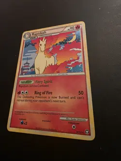Pokemon TCG Rapidash Holo Card 8/102 Triumphant Series Near Mint Condition 2010 - Image 2