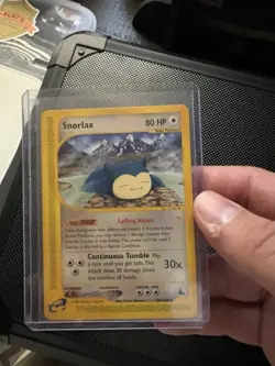 Snorlax Skyridge Common 100/144 2003 E-Reader Pokemon Card TCG NEAR MINT - Image 1