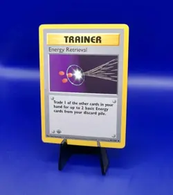 Energy Retrieval 81/102 1st Edition Shadowless Base Set Pokemon Card WOTC 1999 - Image 3