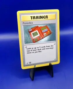 Pokedex 87/102 1st Edition Shadowless Base Set Pokemon Card TCG WOTC 1999 NM - Image 2