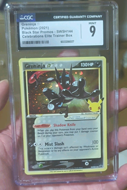 Pokemon TCG Greninja Star SWSH: Sword & Shield Promo Cards Holo SWSH144 CGC 9 - Image 1
