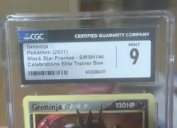 Pokemon TCG Greninja Star SWSH: Sword & Shield Promo Cards Holo SWSH144 CGC 9 - Image 2