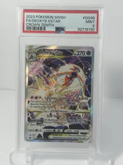 Pokemon TCG 2023 Deoxys VSTAR Crown Zenith Galarian Gallery GG46/GG70 PSA 9 Mint - Image 1