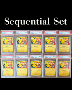 PSA 10 PIKACHU PROMO 020/M-P McDONALD'S Pokemon card Sequential 10 Set Japanese - Image 1