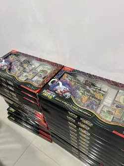 10x Pokemon Paldean Fates Great Tusk ex and Iron Treads premium Collection Box - Image 1