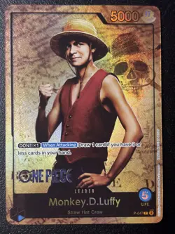 Monkey D Luffy P-047 Promo Leader Live Action NM One Piece TCG English - Image 1