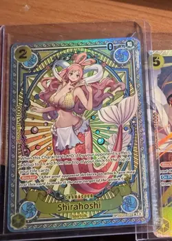 Bandai One Piece CCG Romance Dawn Shirahoshi EB01-057 SP SR Holo Blocker - Image 1