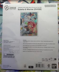 Gundam Card Game Suletta And Miorine Evx02 Playmat And Card Set Bandai Card Fest - Image 2
