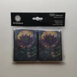 Artimana MTG Card Sleeves (Stained Glass Lotus) Matte Art 100ct Brand New - Image 1