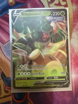 Rillaboom V 22/264 Pokemon TCG SWSH08: Fusion Strike NM - Image 1