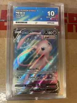 Pokemon Mew v Fusion Strike TCG Card 250/264 Ace 10 - Image 1