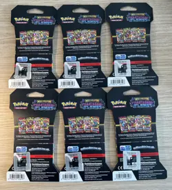 Lot of 6x Pokemon TCG Mega Evolution: Phantasmal Flames Sleeved Booster Packs - Image 2