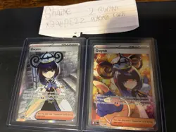Pokemon TCG Gwynn Trainer Full Art Foil English Lot of 2 109/084 119/084 - Image 1
