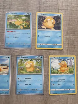 Pokemon TCG Psyduck Bundle x6 | English, Korean & Chinese Cards | Collector Lot - Image 3