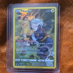 Pokemon TCG Pikachu TG05/TG30 SWSH11 Lost Origin TG Full Art Holo UR (2022) - Image 1