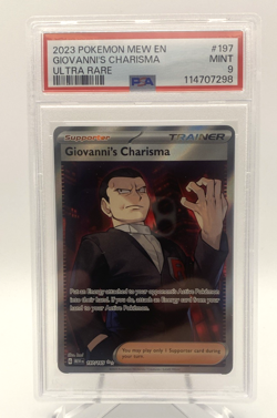 Giovanni’s Charisma 197/165 151 2023 Pokemon Card PSA 9 - Image 1