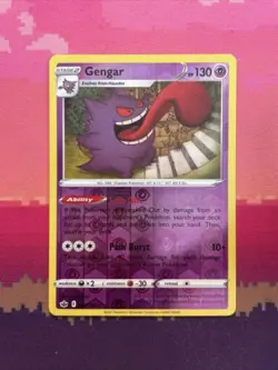 Pokemon Card Gengar Chilling Reign Reverse Holo Rare 057/198 Near Mint - Image 1