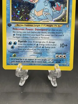 Feraligatr 1st Edition (5/111) EX, Neo Genesis Holo Rare Pokemon Card LP+ - Image 3