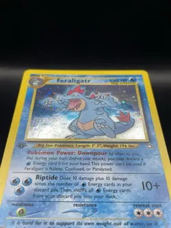 Feraligatr 1st Edition (5/111) EX, Neo Genesis Holo Rare Pokemon Card LP+ - Image 5