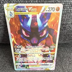 Pokemon TCG Lucario VSTAR Promo Holo SWSH291 2023 EN HP270 Fighting 120+ - Image 1