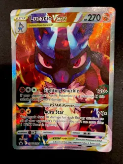 Pokemon TCG Lucario Vstar Sword & Shield Swsh291 Holo Promo - Image 1