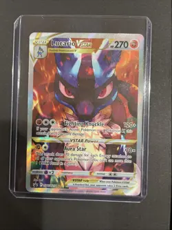 Pokemon TCG Lucario Vstar Sword & Shield Swsh291 Holo Promo - Image 2
