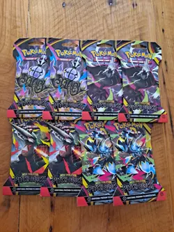 Pokemon TCG Pitch Black Lot of 8 Sleeved Booster Packs Factory Sealed - Image 1