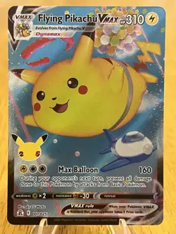 Flying Pikachu VMAX 007/025 Full Art Ultra Rare Celebrations Pokemon Card NM - Image 1