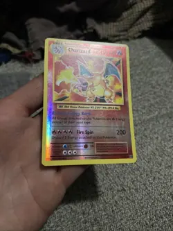 Pokemon TCG XY Evolutions Charizard 11/108 2016 Reverse Holo Rare LP/NM - Image 2